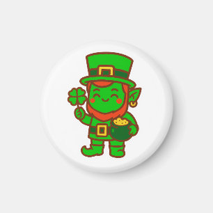 Kawaii Lucky Leprechaun Magnet