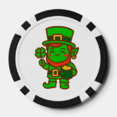 Kawaii Lucky Leprechaun Pokerchips (Rückseite)