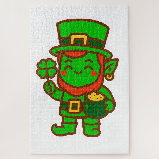 Kawaii Lucky Leprechaun Puzzle (Vertikal)