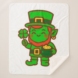 Kawaii Lucky Leprechaun Sherpadecke