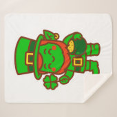 Kawaii Lucky Leprechaun Sherpadecke (Vorderseite (Horizontal))