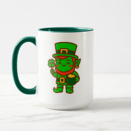 Kawaii Lucky Leprechaun Tasse