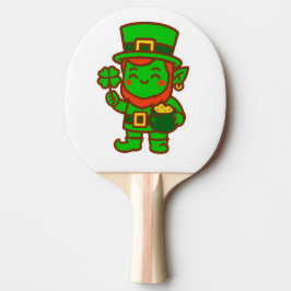 Kawaii Lucky Leprechaun Tischtennis Schläger