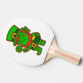 Kawaii Lucky Leprechaun Tischtennis Schläger (Seitenansicht)