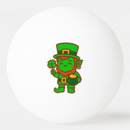Kawaii Lucky Leprechaun Tischtennisball