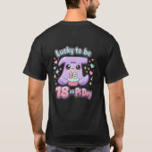 Kawaii Lucky to be 18 on Pi Day Birthday T-Shirt (Rückseite)