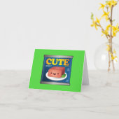 Kawaii Luncheon Meat Note Card Karte (Gelbe Blume)