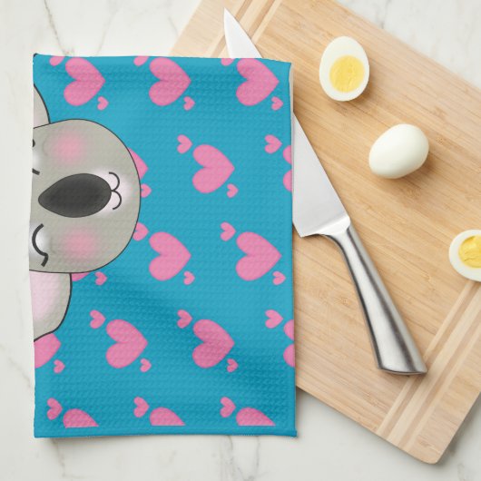 Kawaii lustige Koalas in Liebe Küchentuch (Viertel Falte)