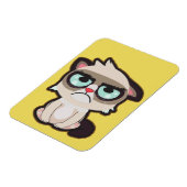 Kawaii, lustiger und lustiger Grimmkatzen-Flex-Ima Magnet (Linke Seite)