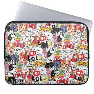 kawaii lustiges Haustierdesign - süßer Tierliebhab Laptopschutzhülle