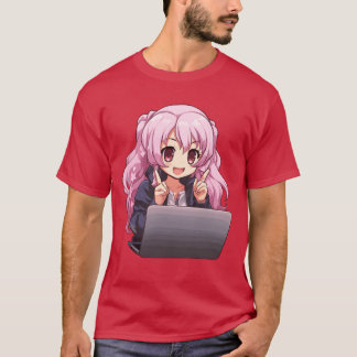 Kawaii Mädchen Anime- und Gaming-Anime-Liebhaber F T-Shirt
