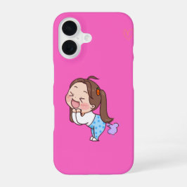 Kawaii Mädchen-Handyhülle – Cute Anime-Stil für iP iPhone 16 Hülle