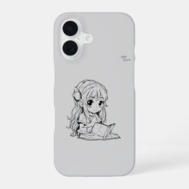 Kawaii Mädchen iPhone 16 Schutzhülle – Süße Anime Hülle