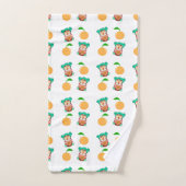 Kawaii-Mädchen-Muster Badhandtuch Set (Handtuch)