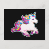 Kawaii Magical Candy Unicorn Postkarte (Vorderseite)