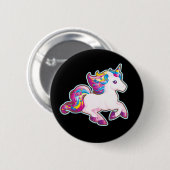 Kawaii magisches Süßigkeits-Einhorn Button (Vorne & Hinten)