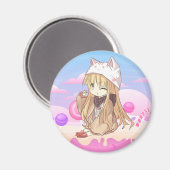 Kawaii-Magnet Magnet (Vorderseite/Rückseite)