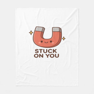 Kawaii Magnet Stuck On You Cute Playful Style  Fleecedecke
