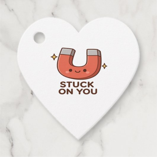 Kawaii Magnet Stuck On You Cute Playful Style  Geschenkanhänger (Vorderseite)