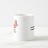 Kawaii Magnet Stuck On You Cute Playful Style  Kaffeetasse (Mittel)