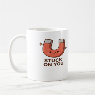 Kawaii Magnet Stuck On You Cute Playful Style  Kaffeetasse