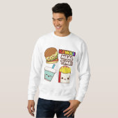 Kawaii Mahlzeit-Zeit Sweatshirt (Vorne ganz)
