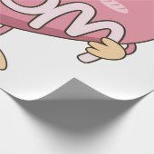 Kawaii-Mama-Herz-Umarmer-Design Geschenkpapier (Ecke)