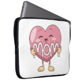 Kawaii-Mama-Herz-Umarmer-Design Laptopschutzhülle (Vorne Rechts)