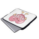 Kawaii-Mama-Herz-Umarmer-Design Laptopschutzhülle (Vorne Knopf)