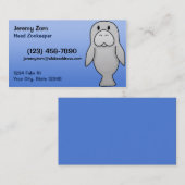 Kawaii Manatis-Visitenkarten Visitenkarte (Vorne/Hinten)