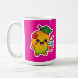 Kawaii Mango - Sweetheart Frucht mit Herz Smoothi Kaffeetasse