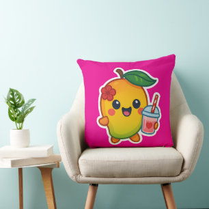 Kawaii Mango - Sweetheart Frucht mit Herz Smoothi Kissen