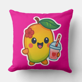 Kawaii Mango - Sweetheart Frucht mit Herz Smoothi Kissen