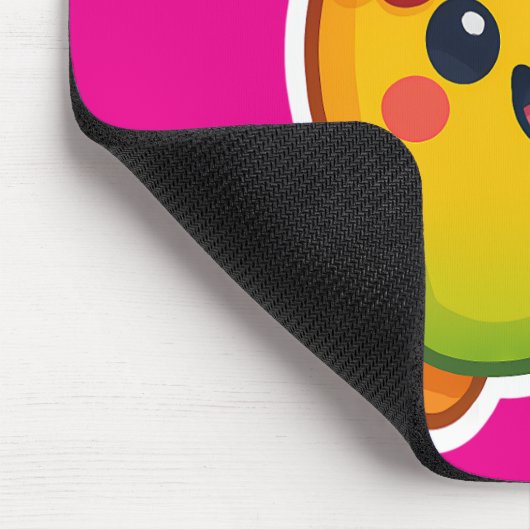 Kawaii Mango - Sweetheart Frucht mit Herz Smoothi Mousepad (Ecke)