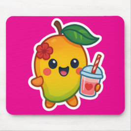 Kawaii Mango - Sweetheart Frucht mit Herz Smoothi Mousepad