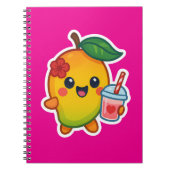 Kawaii Mango - Sweetheart Frucht mit Herz Smoothi Notizblock (Vorderseite)