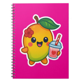 Kawaii Mango - Sweetheart Frucht mit Herz Smoothi Notizblock