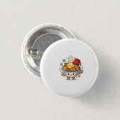 Kawaii Marokkanischer Couscous - Süße traditionell Button (Vorne & Hinten)