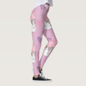 Kawaii Marshmallow & Ice Cream Muster Leggings (Rechts)