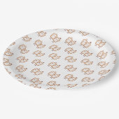 Kawaii Marshmallow Smores Pappteller (Schrägansicht)