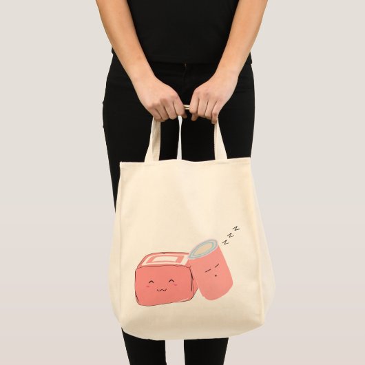 Kawaii Marshmallow Tote Bag Tragetasche (Vorderseite (Produkt))