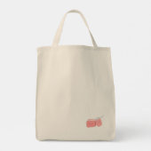 Kawaii Marshmallow Tote Bag Tragetasche (Rückseite)