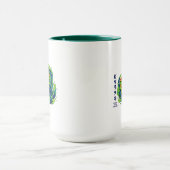 Kawaii Matcha-Creme-Pfannkuchen Ozeanwellen-Kunst Tasse (Zentrum)