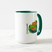 Kawaii Matcha-Creme-Pfannkuchen Ozeanwellen-Kunst Tasse (VorderseiteRechts)