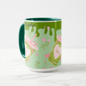 Kawaii Matcha Eiskaffee Ästhetik - Love Tea Tasse (Vorderseite Links)