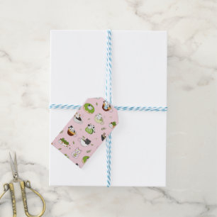 Kawaii Matcha Katzen Nahtloses Muster Geschenkanhänger