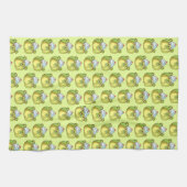 Kawaii Matcha Swiss Roll Bear Cake Geschirrtuch (Horizontal)