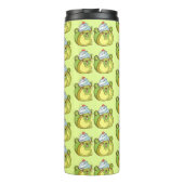 Kawaii Matcha Swiss Roll Bear Cake Thermosbecher (Rückseite)