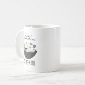 Kawaii Matcha Tea Cat Japanisch Kaffeetasse (Vorderseite Links)