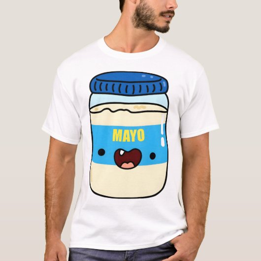 Kawaii-Mayonnaiseglas T-Shirt (Vorderseite)